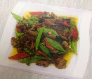 Баранина с перцем