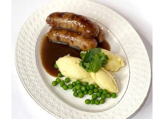 Ковбаски індичі з картопляним пюре (250/160/40g)