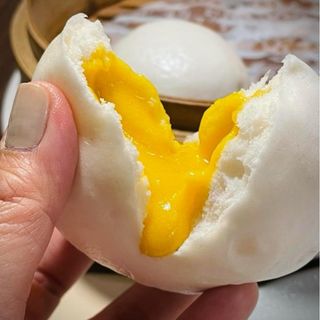 Bao dolce a vapore con crema