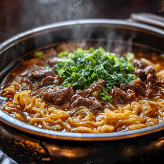 牛肉红薯粉丝汤Sopa de fideos de boniato con estofado de ternera