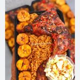 JOLLOF RICE X CHICKEN LAP PLANTAIN 