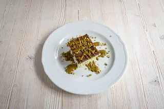 Tiramisù al Pistacchio (senza uova e senza zucchero, con Miele)