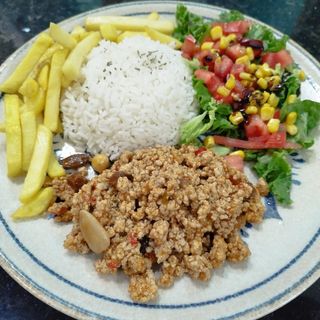 Menú de carne molida.