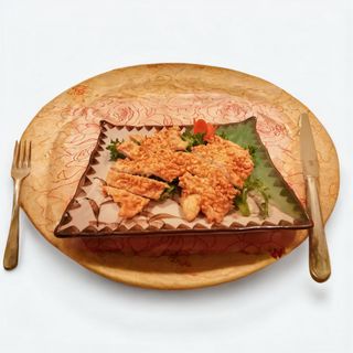 332 Pollo fritto con mandorle