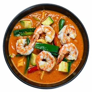45 Langostino Con Verdura Y Curry Panang Thai