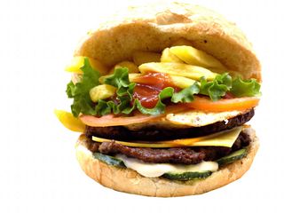 Двоен биволски бургер (550г)