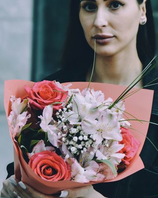 Buchet Santini cu gerbera