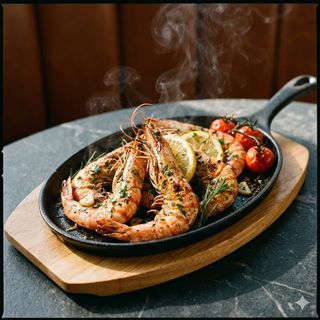 Gamberi alla piastra