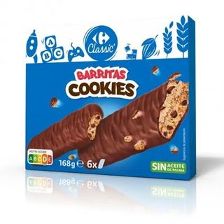 Barritas de Galleta Cubiertas de Chocolate Carrefour 168 Gr.