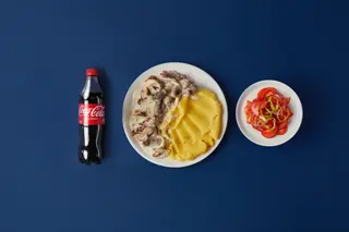 Бефстрогонов с гарниром КОМБО