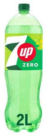 7UP Zero Refresco con gas sabor Lima Limón sin Azúcar Botella 2 Litro
