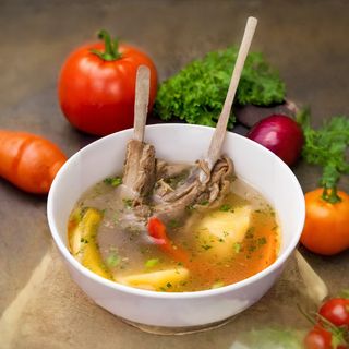 Сорпа с овощами и бараниной