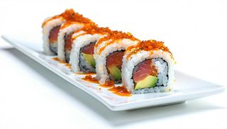 95. Uramaki tempura ombrina