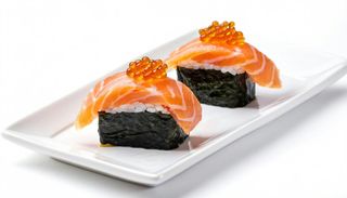 Salmone black nigiri