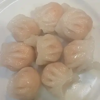 16A. Guiosas de gambas al vapor