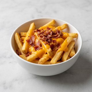 Fries cheddar e bacon