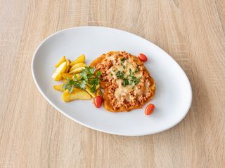 Schabowy po bolońsku