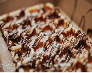 Waffle com Toblerone