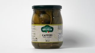 Delizia - kapary z łodygą w occie winnym 550g