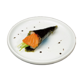 125. Temaki De Aguacate Con Pepino Y Salmón (1 Ud)