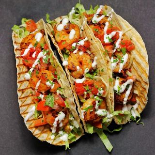 Tacos creveți (3 tacos)