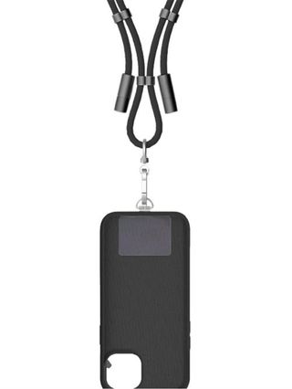Cable De Cordón Friendly Lanyard Con Tarjeta Usb-C Negro - 8436589917811