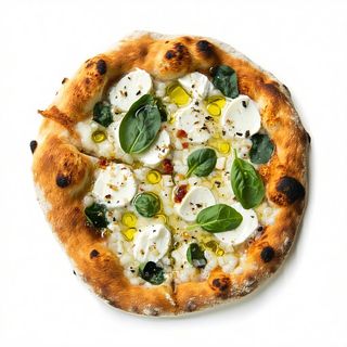 Pizza bianca vegetariana