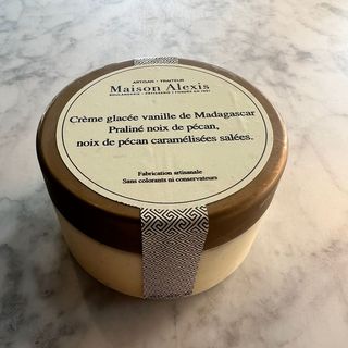 Crème glacée vanille de Madagascar Praliné noix de pécan 250 Gr 