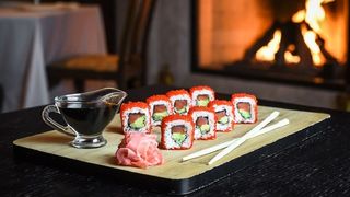 Chops California Roll With Tobiko
