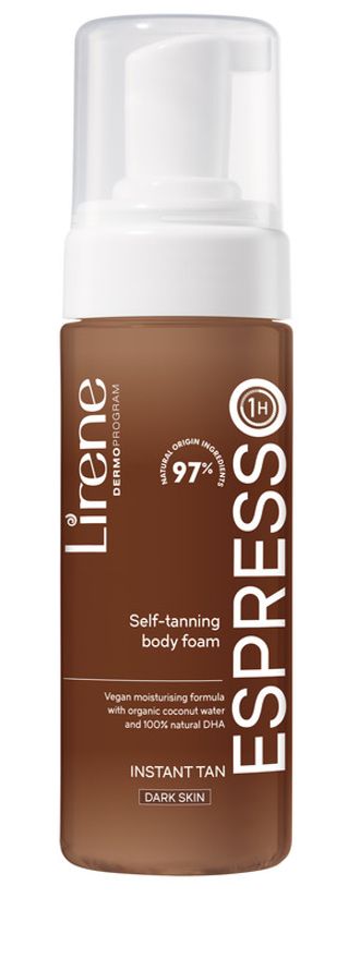 Spuma autobronzanta Lirene pentru corp ESPRESSO, 150ml