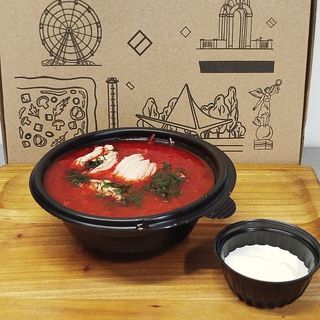 Борщ з курячим філе