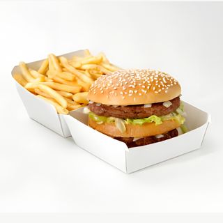 Double Burger + Frites