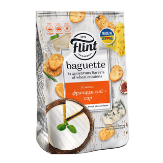 Сухарі Flint Багет Французький Сир 100г