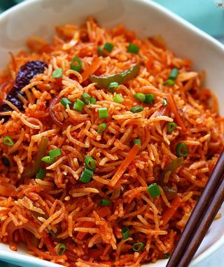 Triple Schezwan Fried Rice Non Veg