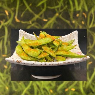 Edamame frito picante