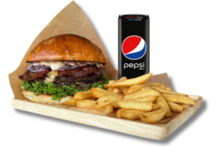 Burger Double Beef w zestawie