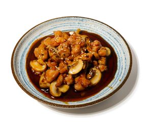 Pollo teriyaki con champiñon