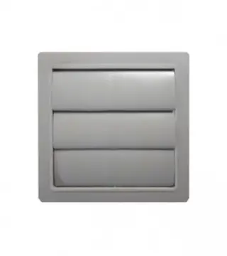 (160167) Rozetna za ventilaciju 150x150mm PVC siva