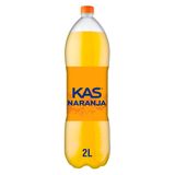 KAS Naranja  Refresco con gas sabor Naranja , Botella 2 Litros