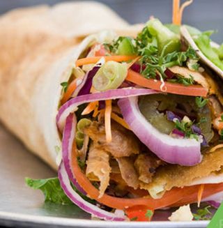 Piadina kebab con verdure di base 