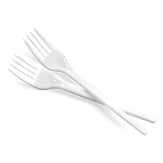 Tenedor plástico