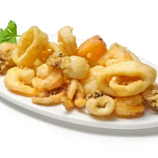 Frittura di gamberi e calamari