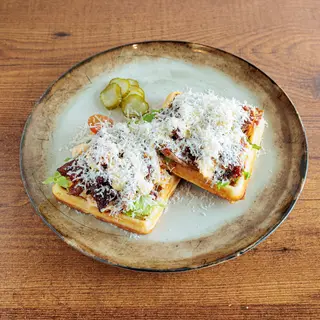 BBQ drpano prase waffle