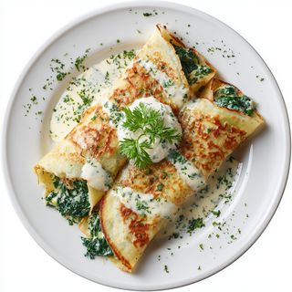 Naleśniki ze szpinakiem