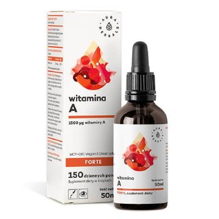 Witamina A Forte 1500 µg 150 porcji 50 ml AURA HERBALS