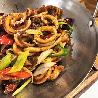 Scodella di calamari