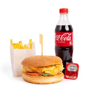 Combo Crispy chicken burger (400гр)