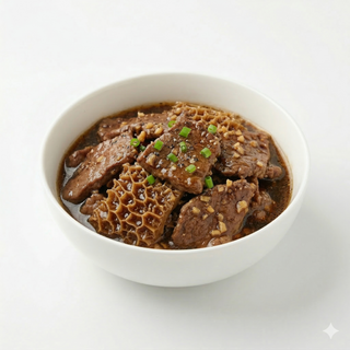 Carne si burta de vita in sos soia