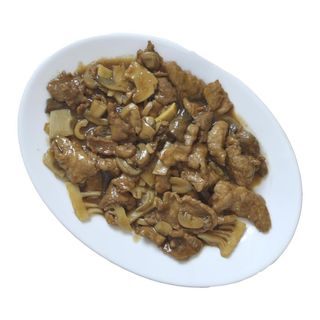 Porc cu bambus si ciuperci