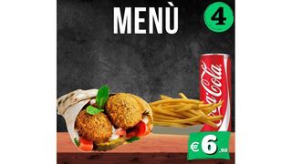 Menù piadina falafel